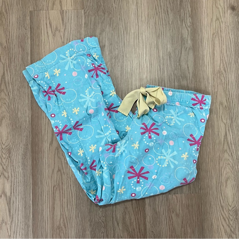 GAP Blue Snowflake Print Y2K Lounge Pajama Pants Women’s Small